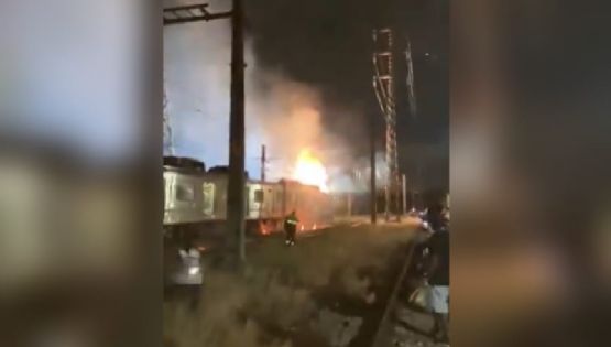 VÍDEO: vagão de trem pega fogo no Rio e duas mulheres ficam feridas